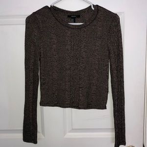 Long sleeve crop top